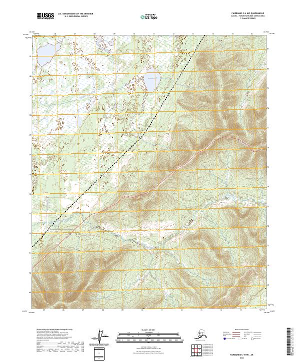 USGS Topographic Map – Fairbanks C-4 NW