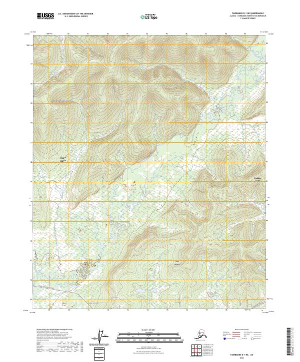 USGS Topographic Map – Fairbanks D-1 NE
