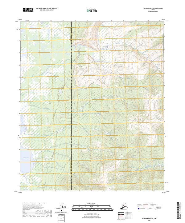 USGS Topographic Map – Fairbanks D-4 NE