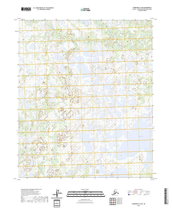 USGS Topographic Map – Fairbanks D-4 NW
