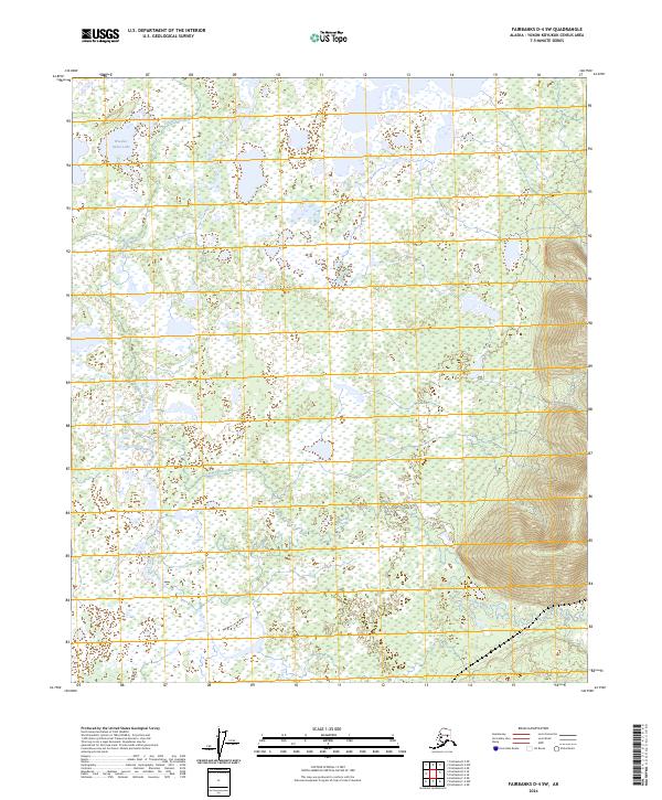 USGS Topographic Map – Fairbanks D-4 SW