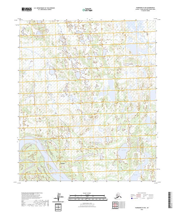 USGS Topographic Map – Fairbanks D-5 NE