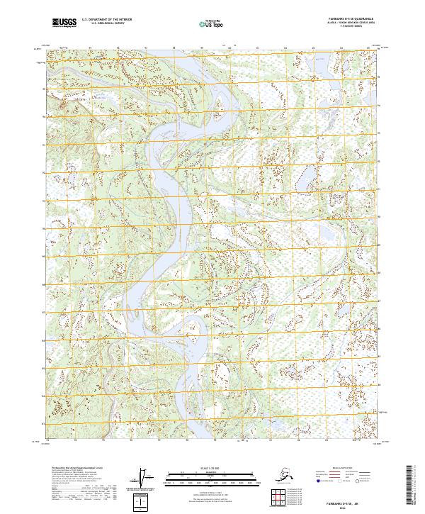 USGS Topographic Map – Fairbanks D-5 SE