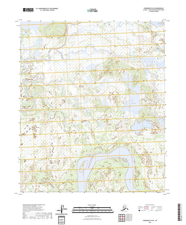 USGS Topographic Map – Fairbanks D-6 NE