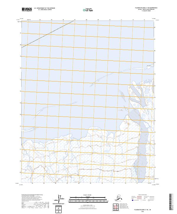 USGS Topographic Map – Flaxman Island A-1 SE
