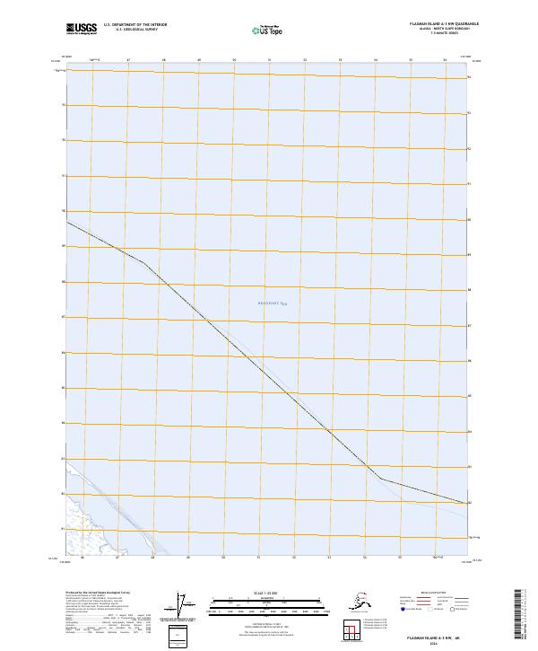 2024 Map of Flaxman Island A-3 NW, 2024 Print