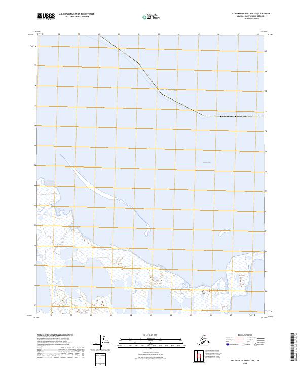 USGS Topographic Map – Flaxman Island A-3 SE