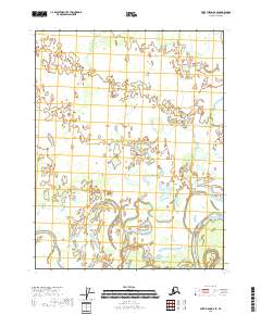 2018 Map of Fort Yukon D-2 SE, 2018 Print