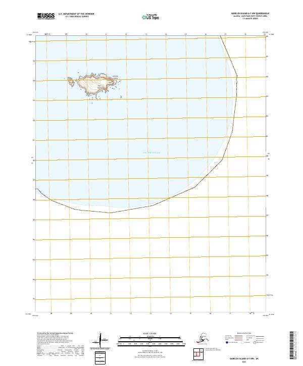 USGS Topographic Map – Gareloi Island A-1 NW