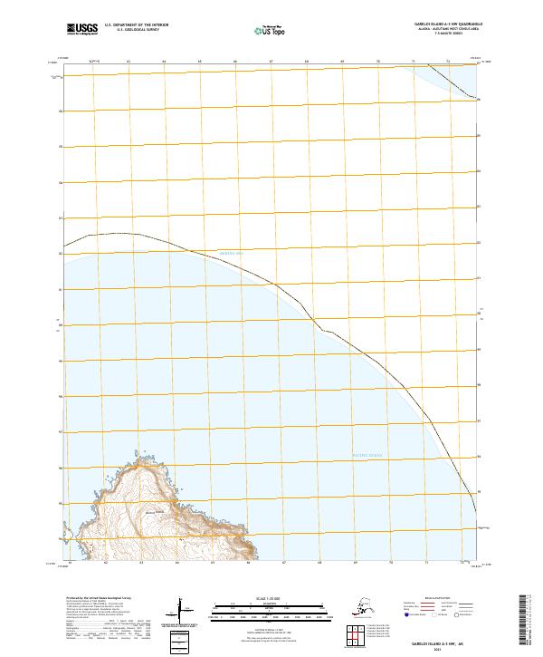 USGS Topographic Map – Gareloi Island A-3 NW