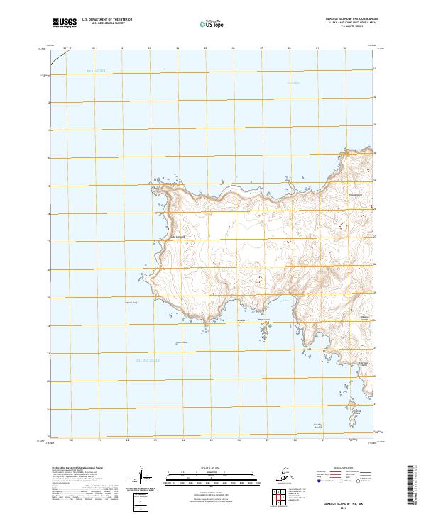 USGS Topographic Map – Gareloi Island B-1 NE