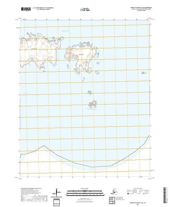 USGS Topographic Map – Gareloi Island B-2 SW