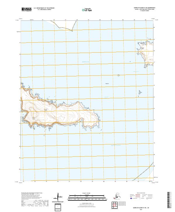 USGS Topographic Map – Gareloi Island B-3 SE