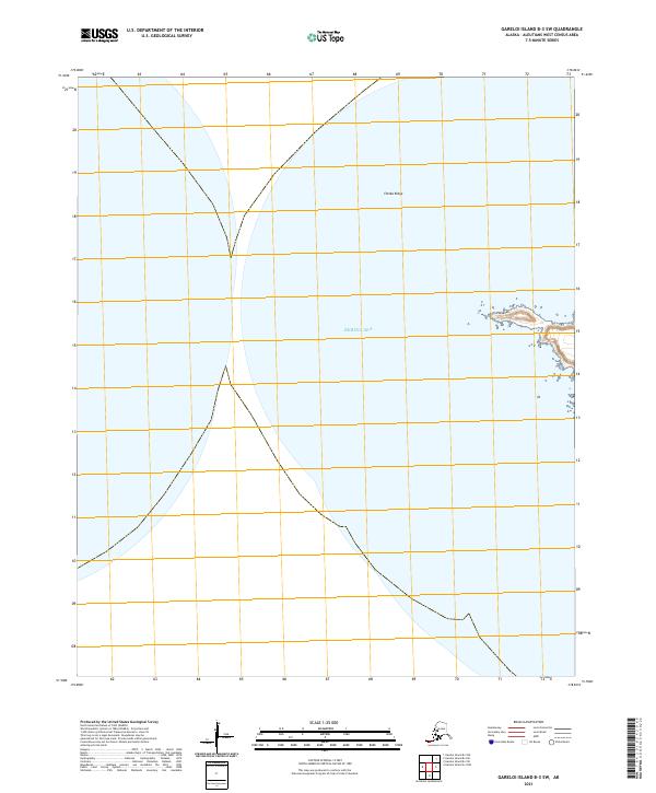 USGS Topographic Map – Gareloi Island B-3 SW