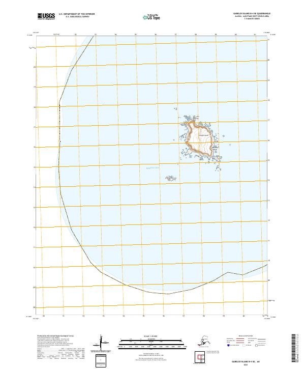 USGS Topographic Map – Gareloi Island B-4 SE
