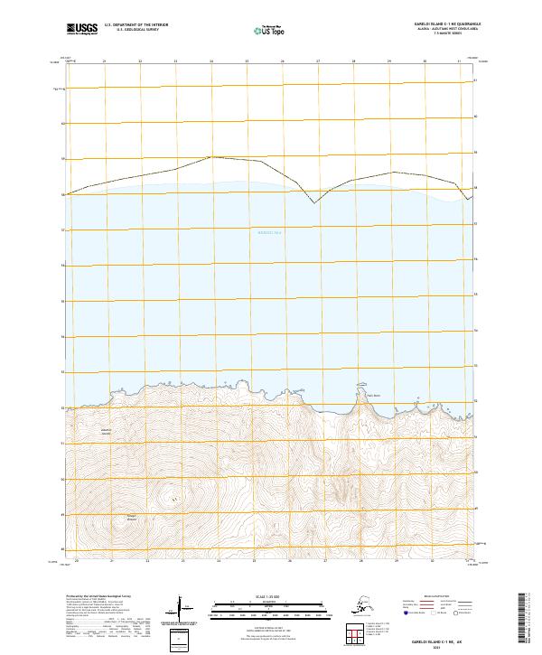 USGS Topographic Map – Gareloi Island C-1 NE