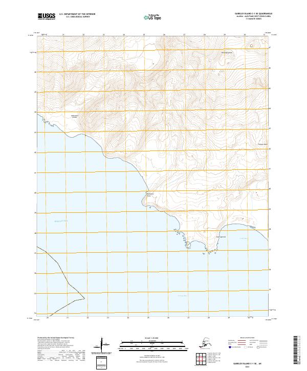 USGS Topographic Map – Gareloi Island C-1 SE