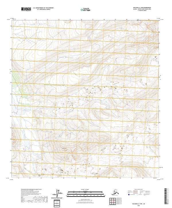 USGS Topographic Map – Gulkana A-1 NW
