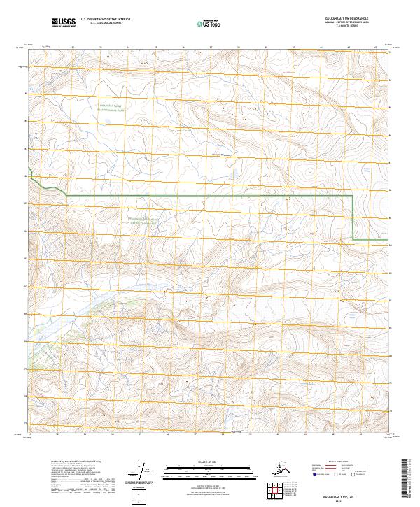 USGS Topographic Map – Gulkana A-1 SW