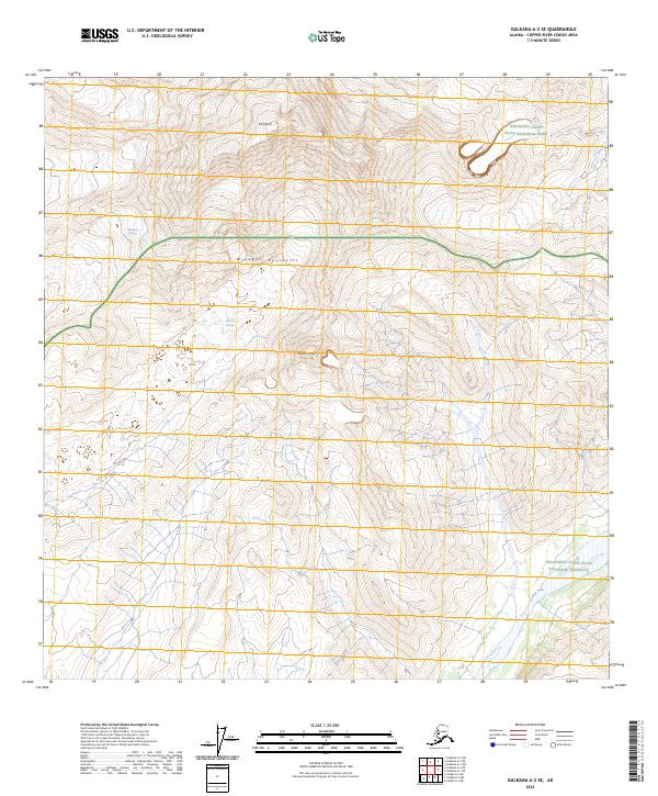 USGS Topographic Map – Gulkana A-2 SE
