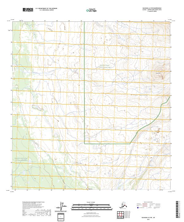 USGS Topographic Map – Gulkana A-2 SW