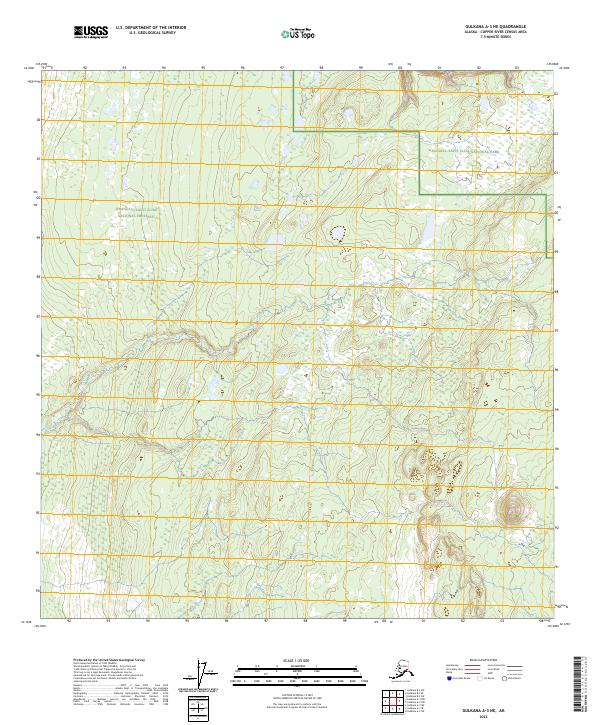2023 Map of Gulkana A-3 NE, 2023 Print