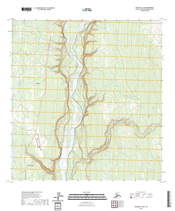 USGS Topographic Map – Gulkana A-3 NW