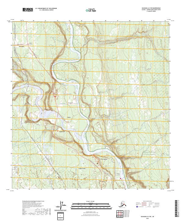 USGS Topographic Map – Gulkana A-3 SW
