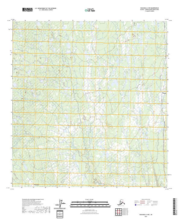 2023 Map of Gulkana A-4 NE, 2023 Print