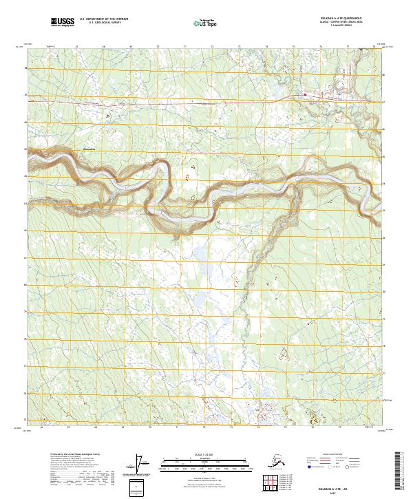 USGS Topographic Map – Gulkana A-4 SE
