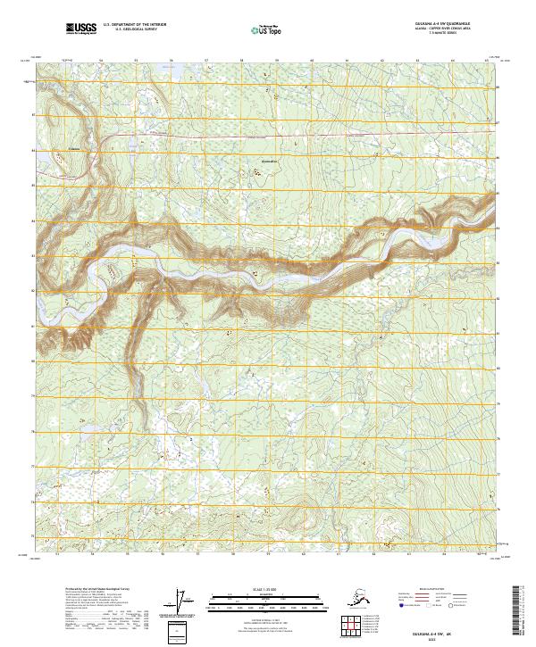 USGS Topographic Map – Gulkana A-4 SW