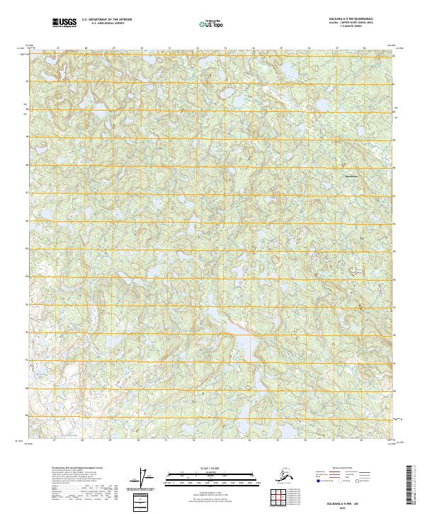 USGS Topographic Map – Gulkana A-5 NW