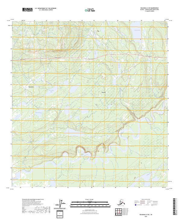 USGS Topographic Map – Gulkana A-5 SE