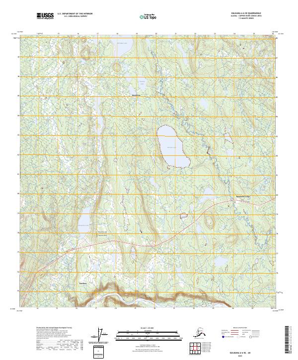 USGS Topographic Map – Gulkana A-6 SE