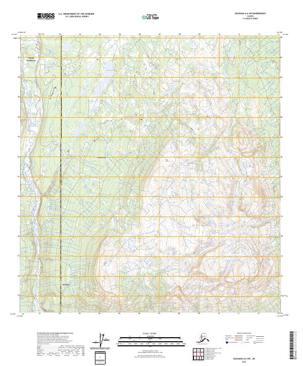 USGS Topographic Map – Gulkana A-6 SW