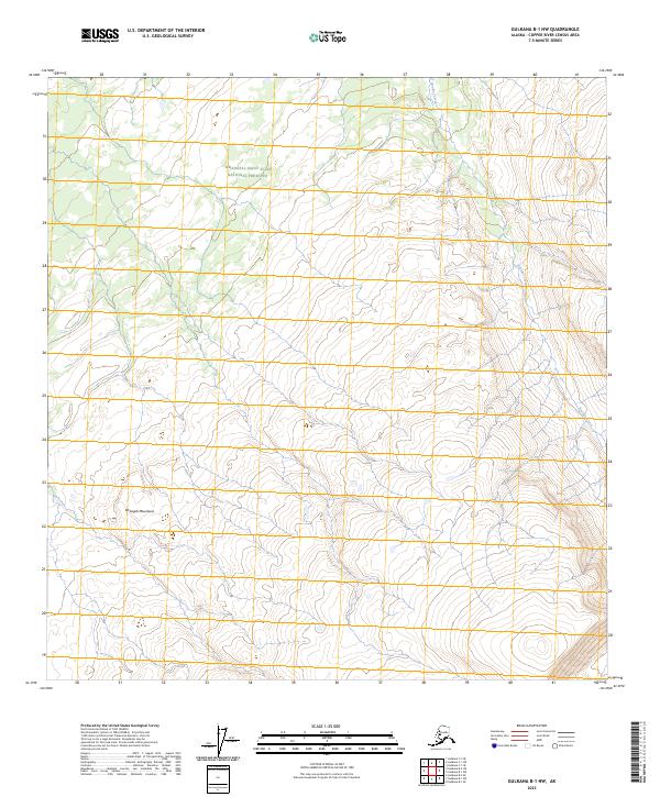 2023 Map of Gulkana B-1 NW, 2023 Print