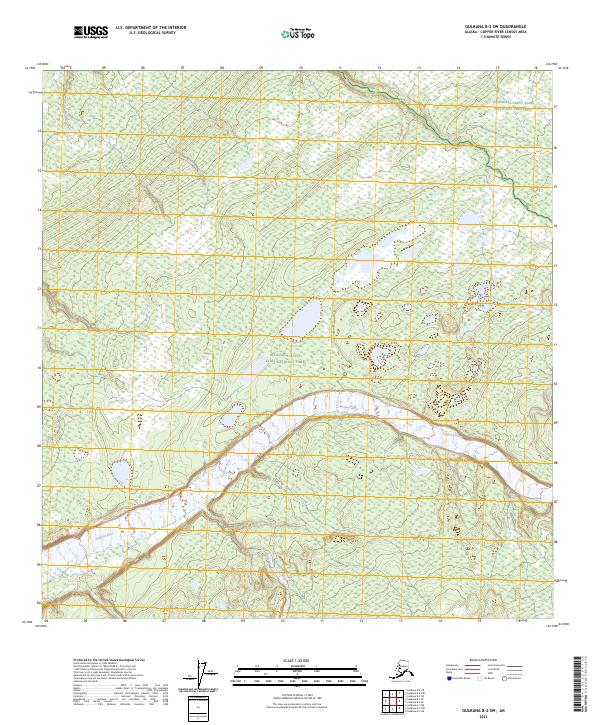2023 Map of Gulkana B-2 SW, 2023 Print