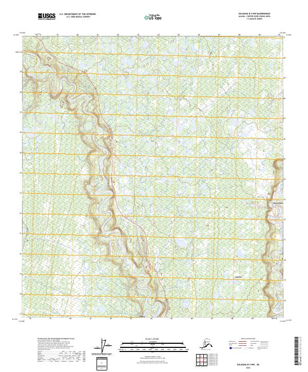 2023 Map of Gulkana B-3 NW, 2023 Print
