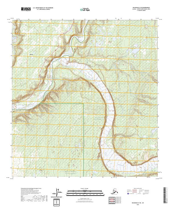 USGS Topographic Map – Gulkana B-3 SE
