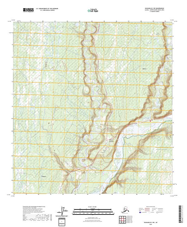 USGS Topographic Map – Gulkana B-3 SW