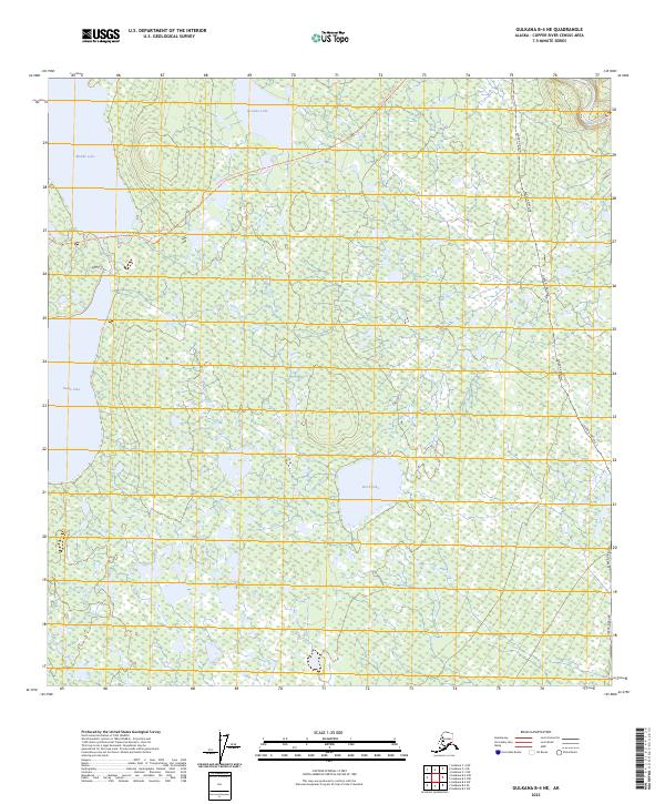 USGS Topographic Map – Gulkana B-4 NE