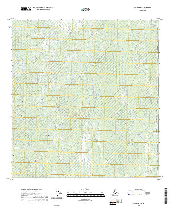 2023 Map of Gulkana B-4 SE, 2023 Print
