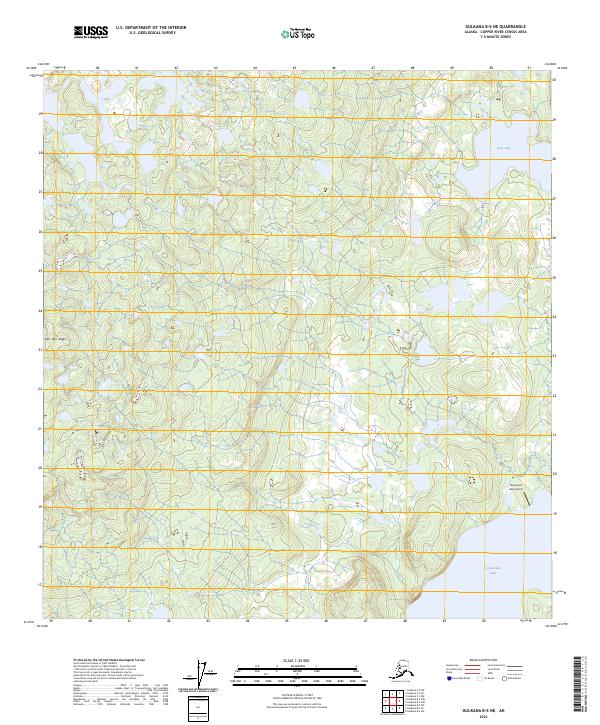 USGS Topographic Map – Gulkana B-5 NE