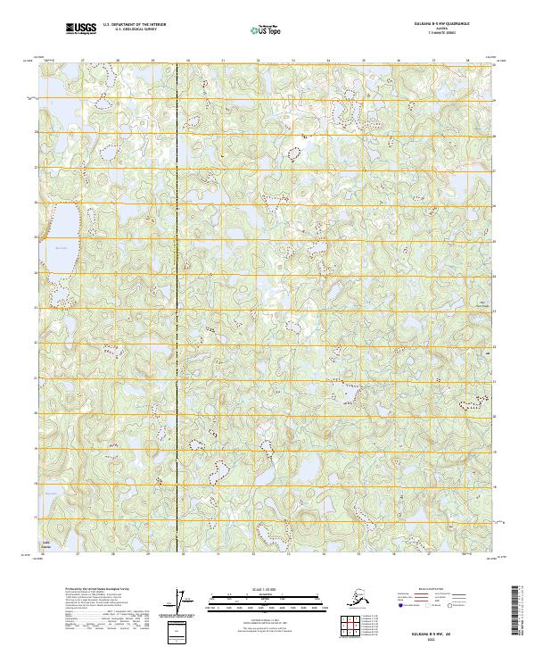 USGS Topographic Map – Gulkana B-5 NW