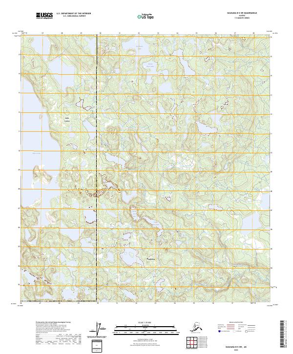 USGS Topographic Map – Gulkana B-5 SW