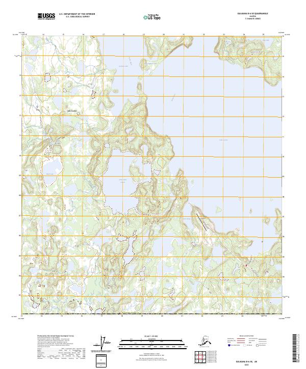 USGS Topographic Map – Gulkana B-6 SE