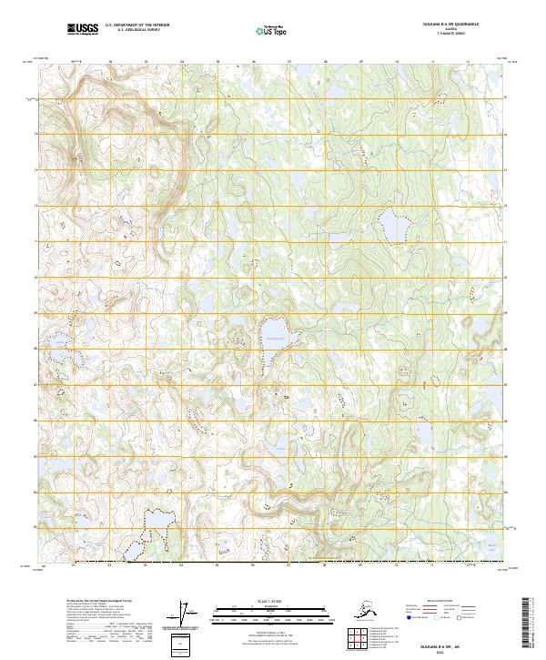 USGS Topographic Map – Gulkana B-6 SW