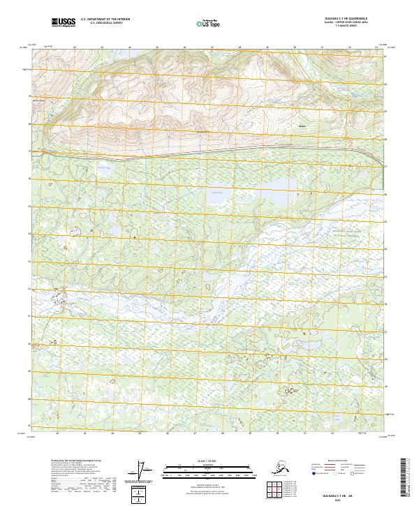 USGS Topographic Map – Gulkana C-1 NE