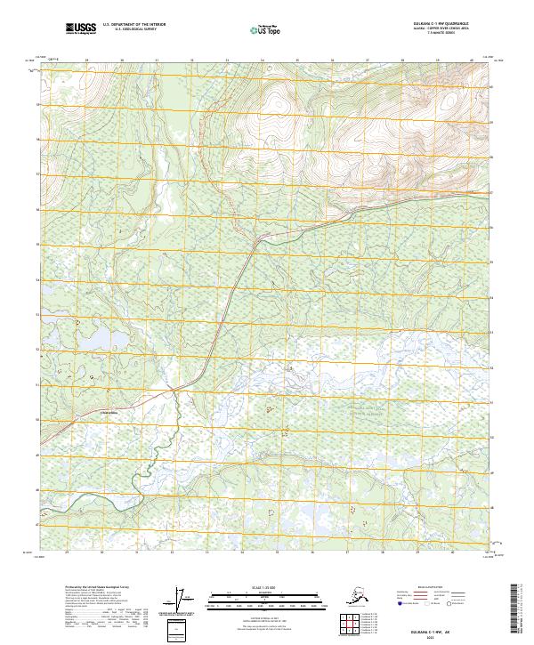 USGS Topographic Map – Gulkana C-1 NW