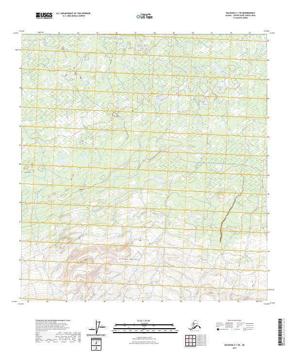 2023 Map of Gulkana C-1 SE, 2023 Print
